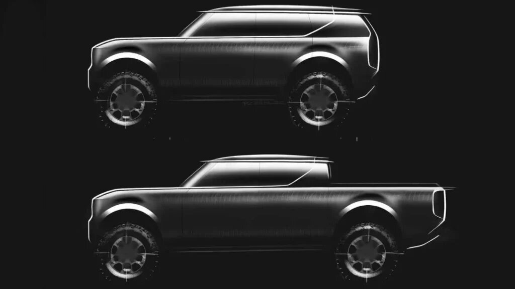 Поисковый эскиз электрической модели Scout от VW