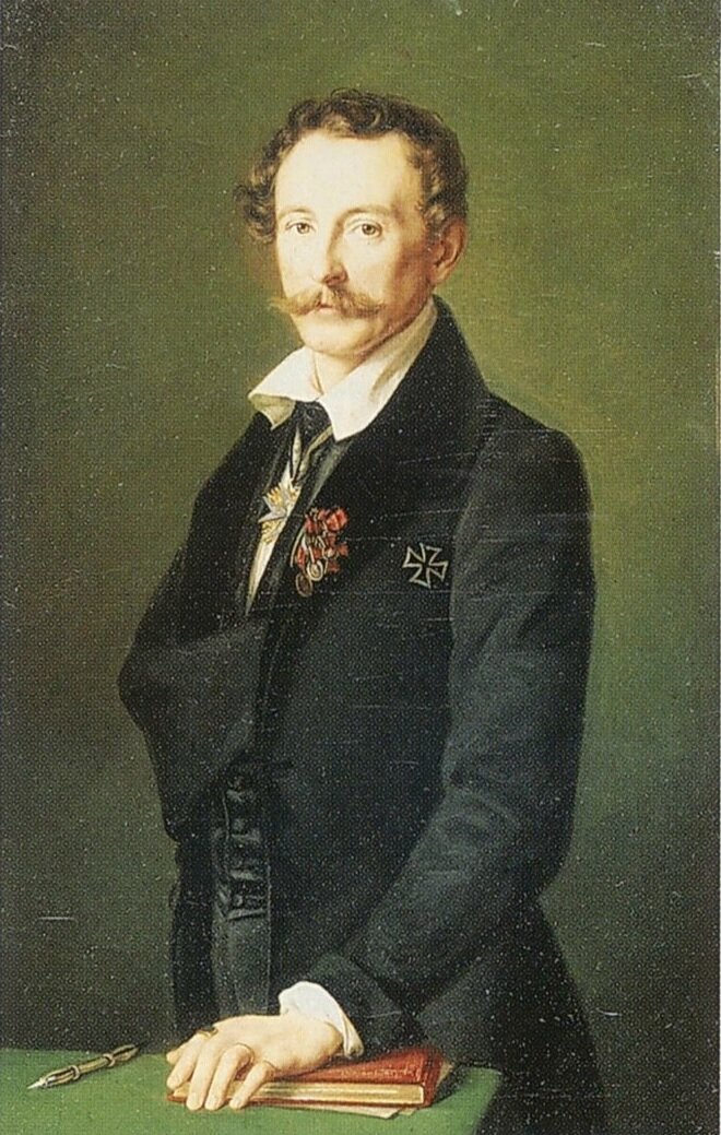 Портрет Е.Р. Рейтерна, Ф.Т. Гильдебрандт, 1832. Русский музей, Санкт-Петербург.