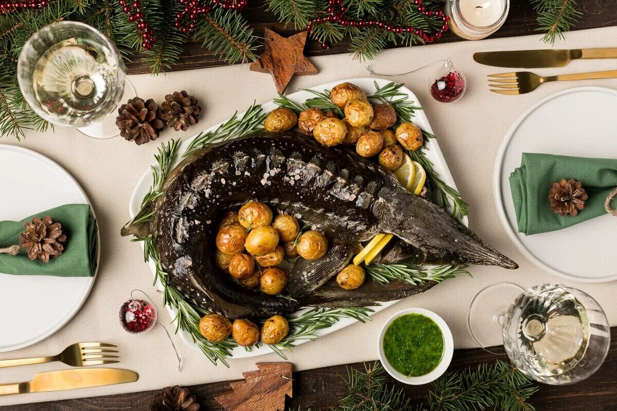 осетр царская рыба. стерлядь банкетная. королевский осетр фаршированный. стерлядь кольчиком. стерлядь фаршированная.