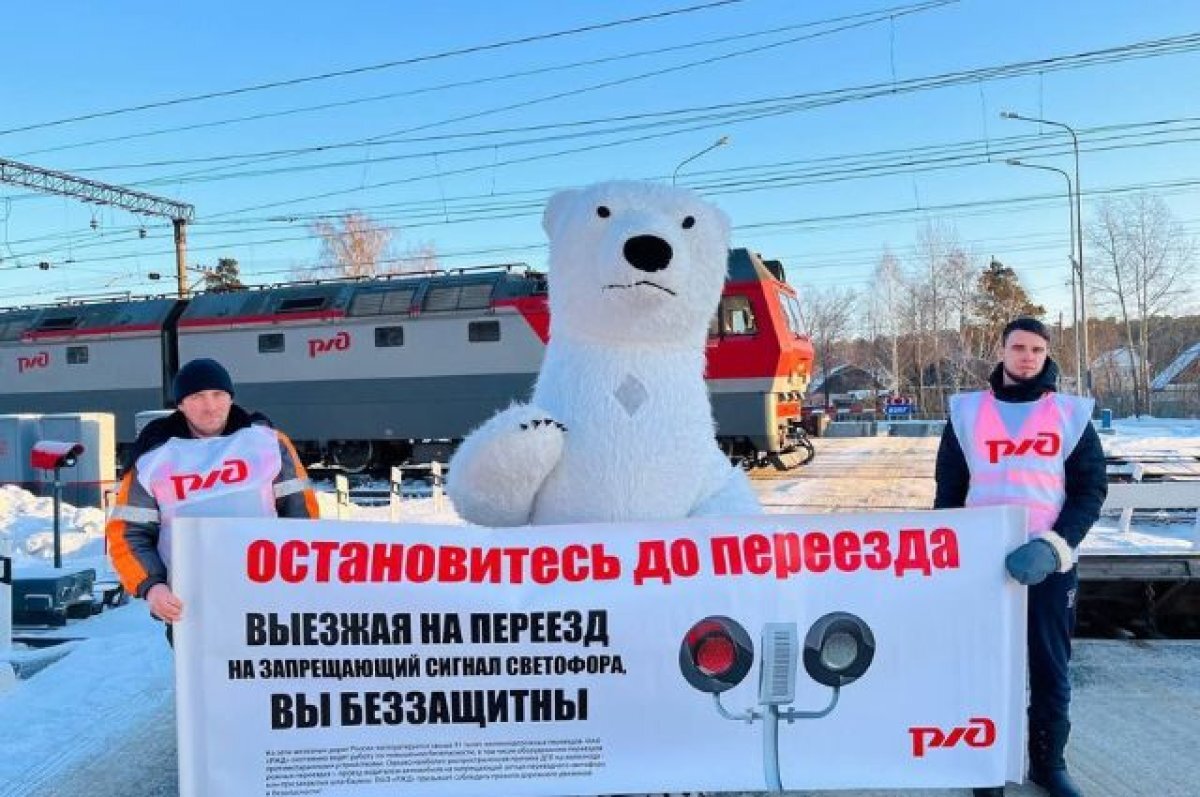    Новогодний патруль напомнил водителям о правилах пересечения переездов СвЖД