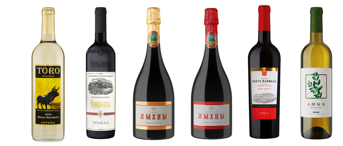 Примеры полусладких вин из ассортимента компании Мистраль Алко