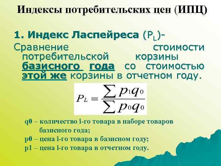 Средняя величина инфляции за весь срок реализации инвестиционного проекта формула