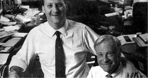 Рон Шайч с соучредителем Луи Кейном, 1991 г.