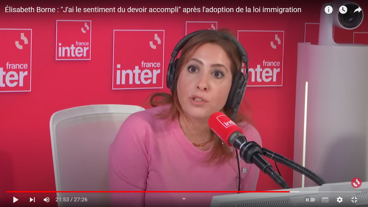 Леа Саламе, скриншот из передачи с канала FranceInter в YouTube