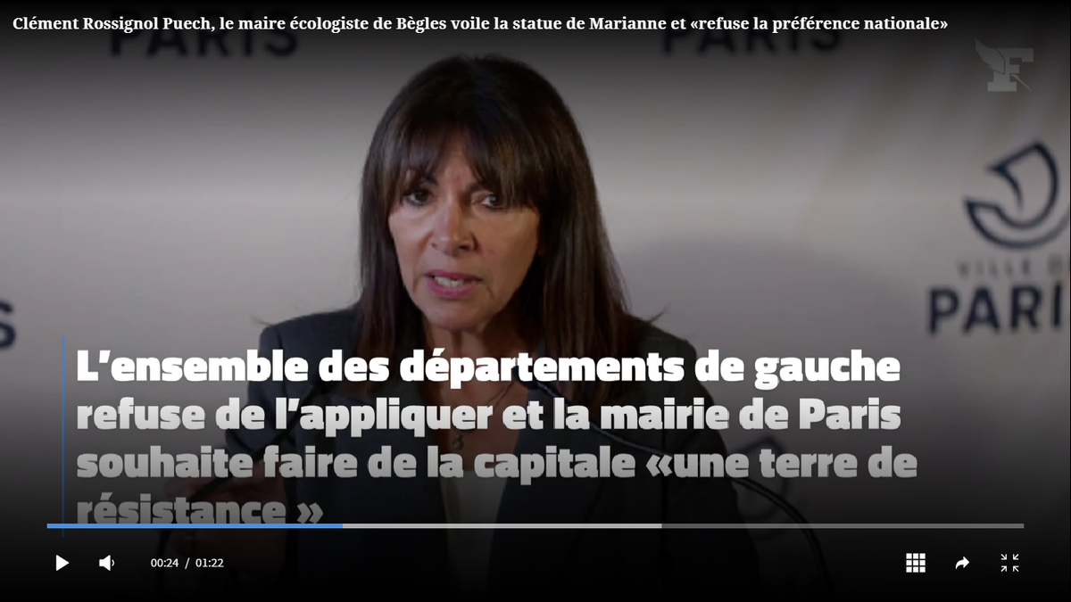 Анн Идальго. Скриншот с сайта газеты "Фигаро"