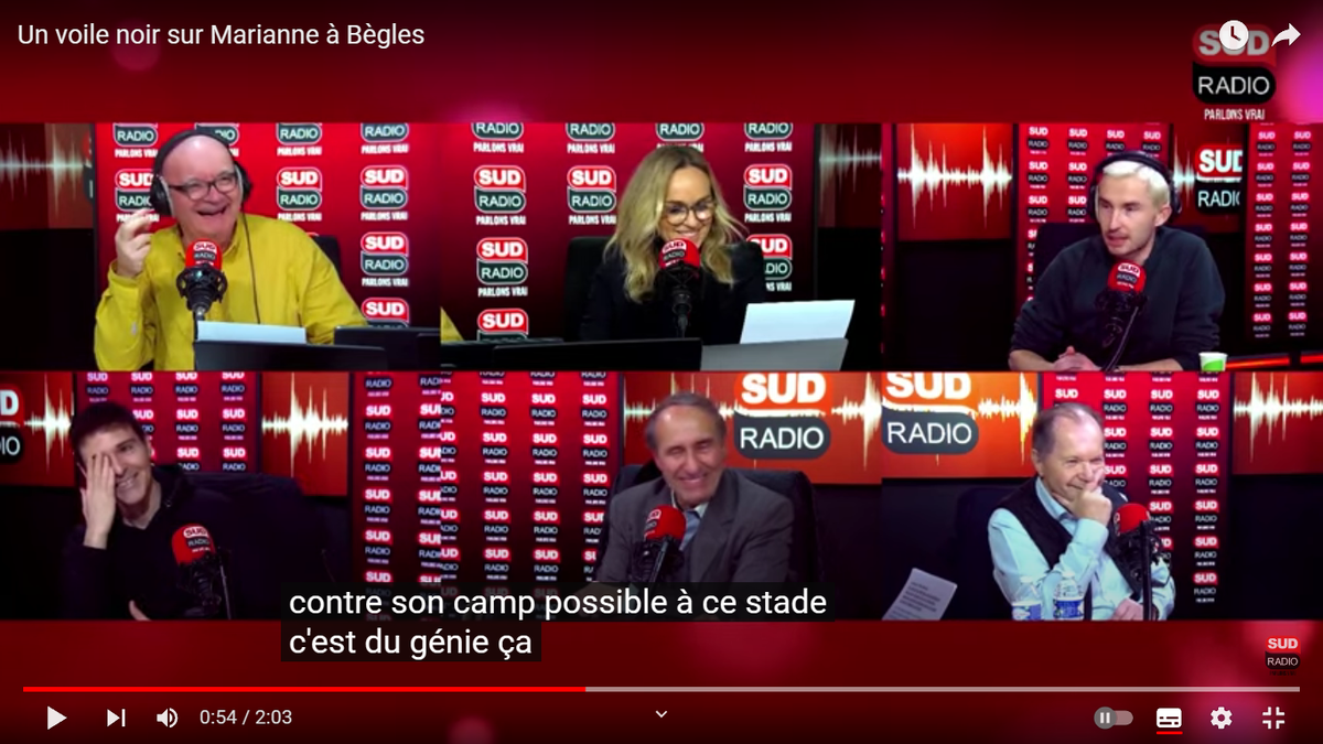 Скриншот из передачи с канала SudRadio в YouTube.