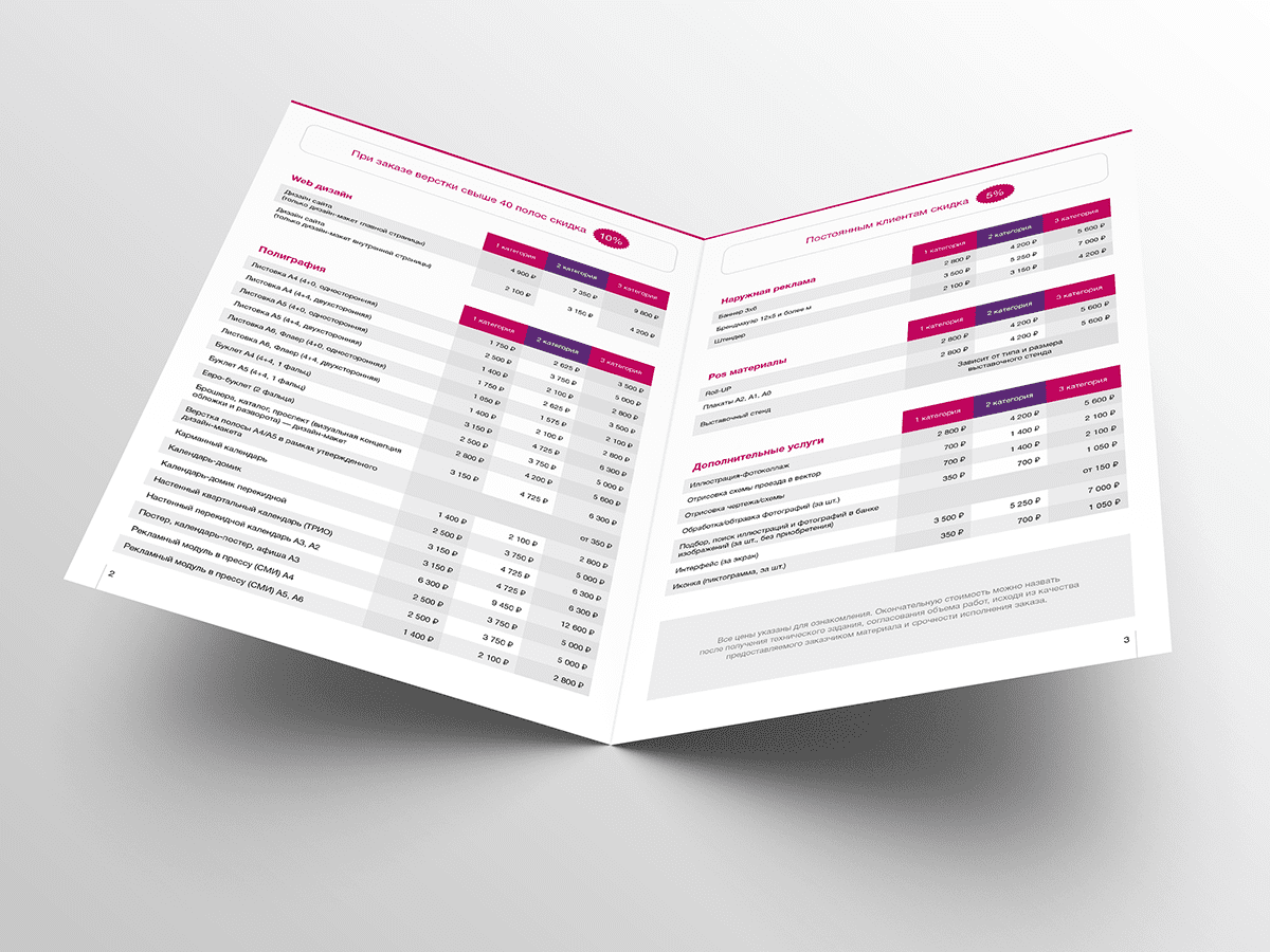 прайс перевод на английский