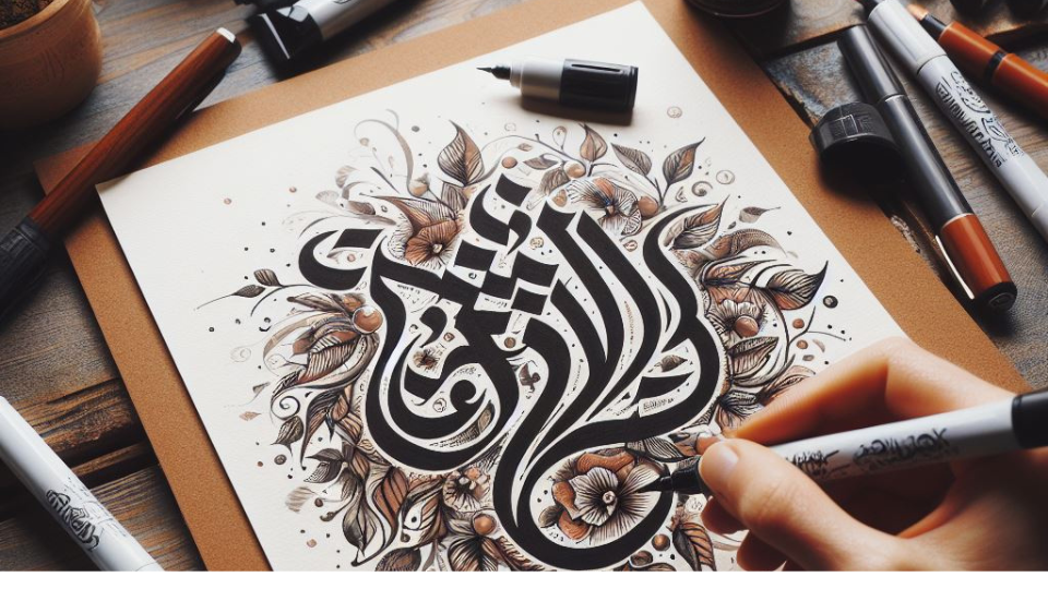 масляные маркеры для каллиграфии