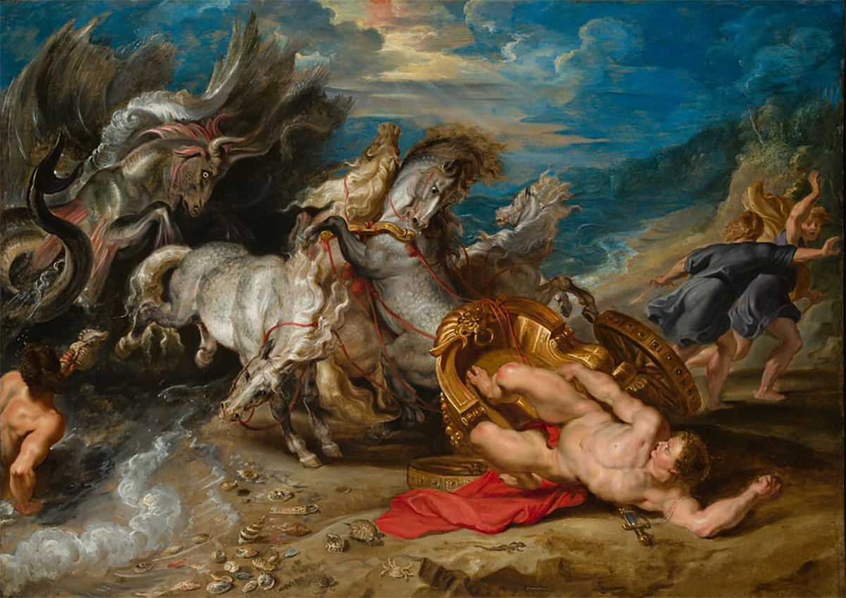 Питер Пауль Рубенс. “Смерть Ипполита”. Рубенс смерть Ипполита. Питер Пауль Рубенс «падение Фаэтона», 1604.