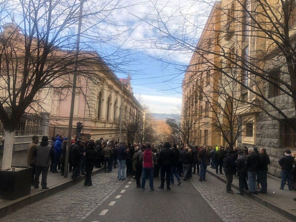    В Грузии возобновились акции протеста возле парламента. 5 февраля 2020© РИА Новости