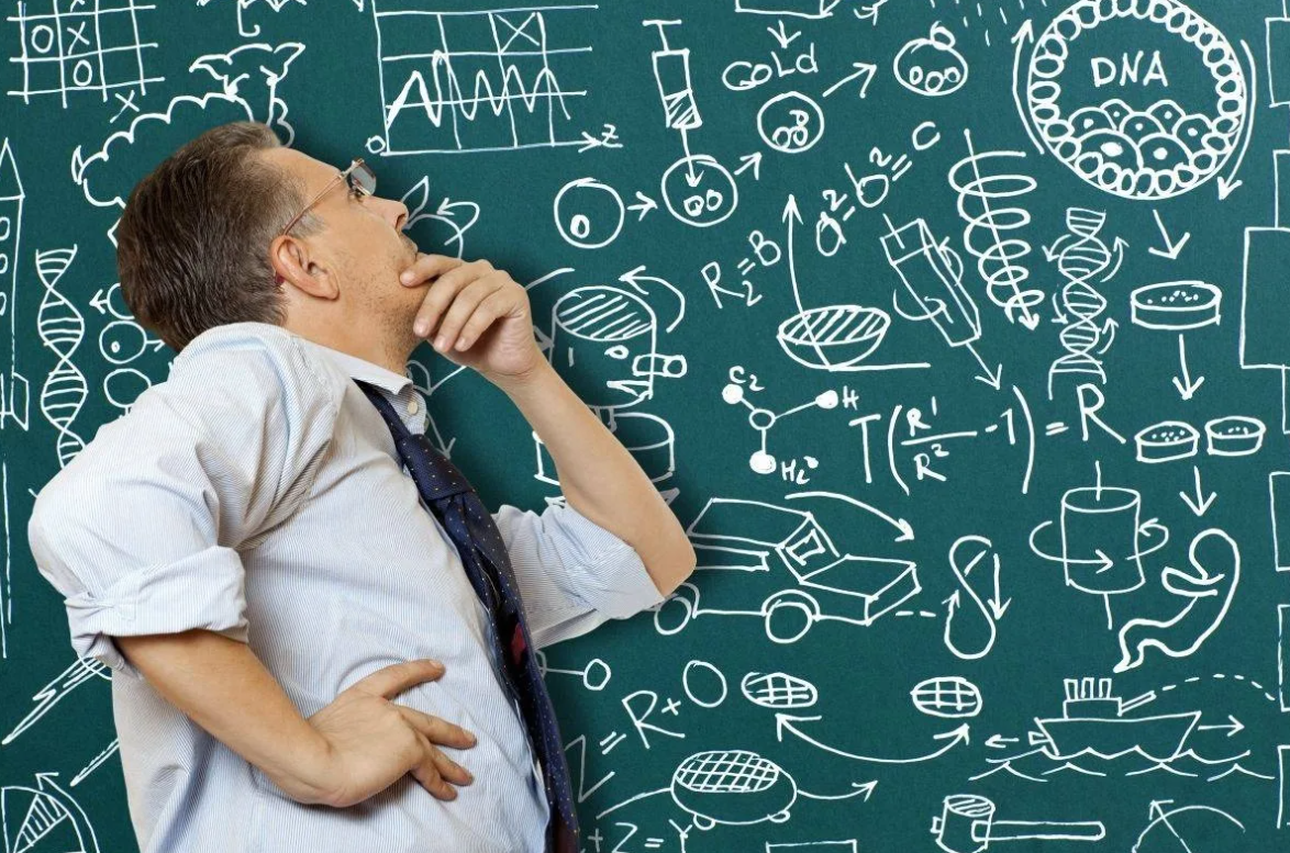 Наука ученые. Математические подсчеты. Мышление фон. Задания для ученых. Человек думает.