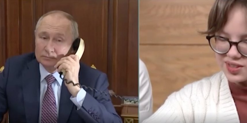    Владимир Путин и Ксюша.