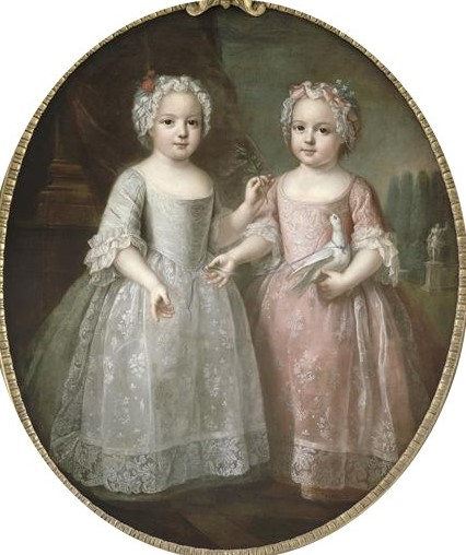 Елизавета (слева) и Генриетта Французская, 1737