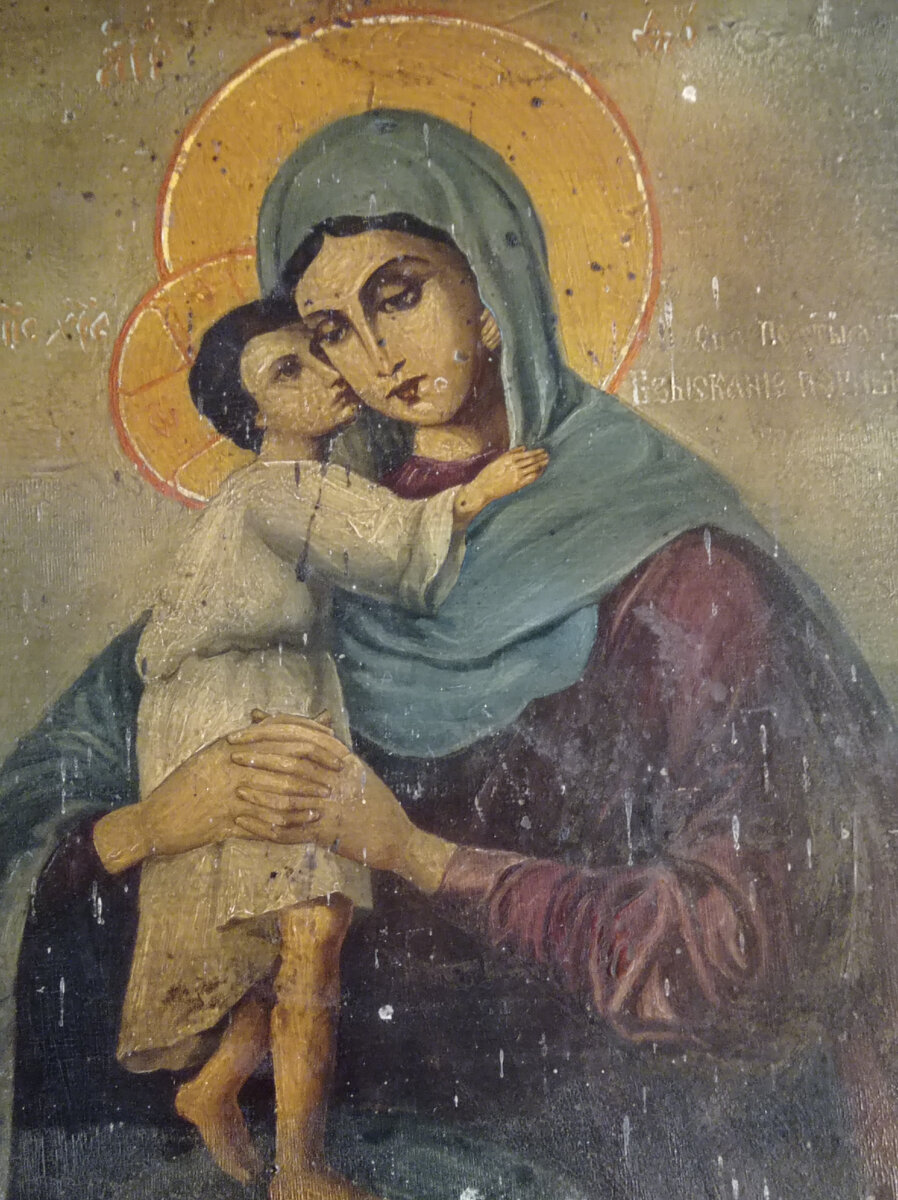 Икона еще дореволюционная (благословили меня - в память о монастыре)