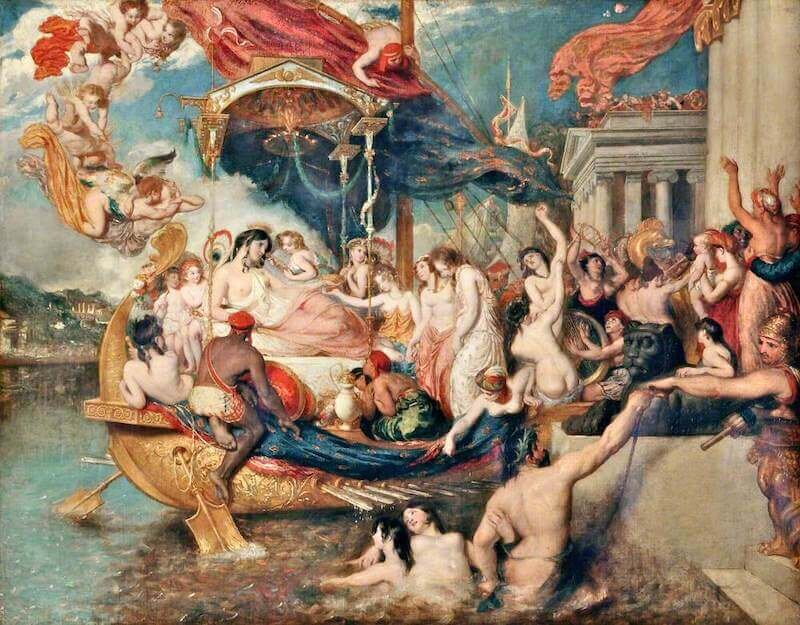 У. Этти «Триумф Клеопатры», 1821. Источник: wikipedia.org