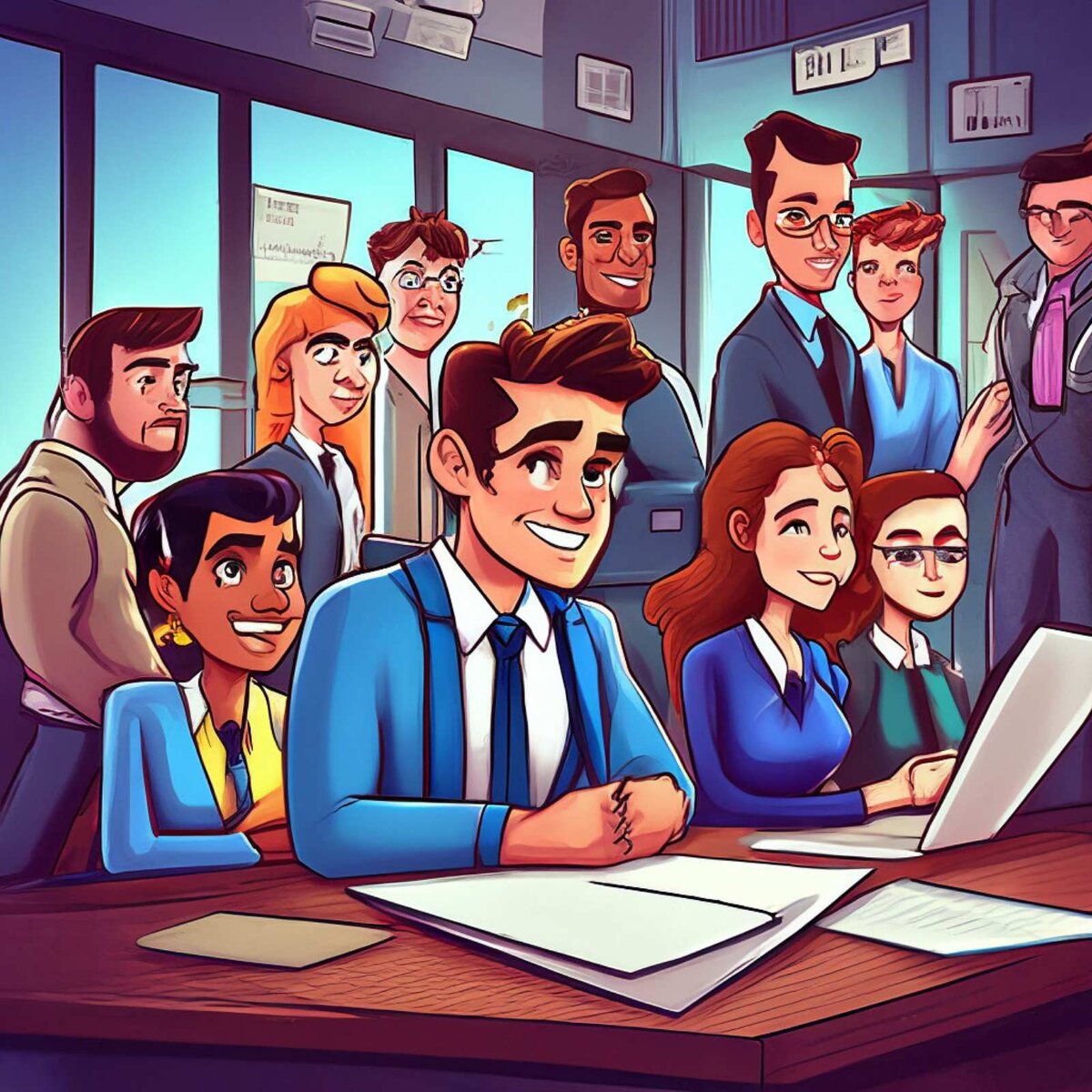 Соискатели на собеседовании