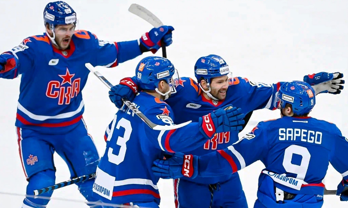 СКА продолжает победное шествие в КХЛ. Фото: ХК СКА