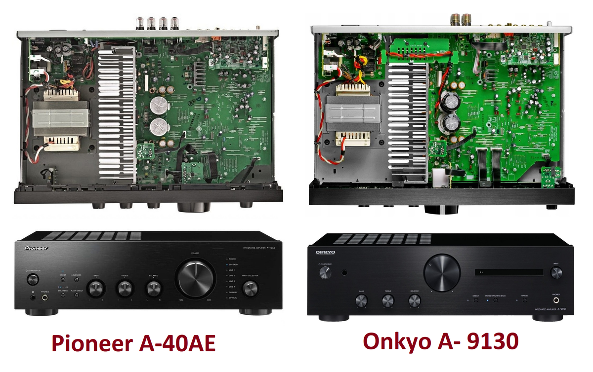 Pioneer A-40AE и Onkyo A-9130