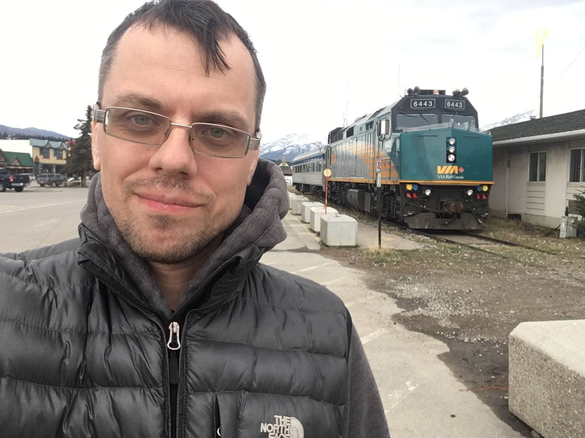 автор и поезд :)