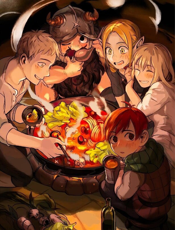 аниме про подземелье с этажами. Dungeon meshi аниме. Dungeon meshi farlyn. Dungeon meshi аниме. подземелье вкусностей.