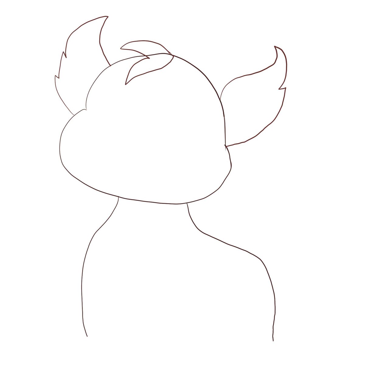 Пока похоже на пони, но не волнуйтесь: мы рисуем дракошу.