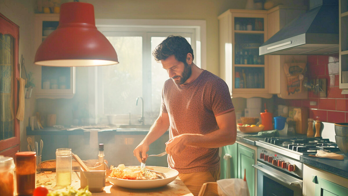 Женя обычно только разогревал приготовленную супругой еду