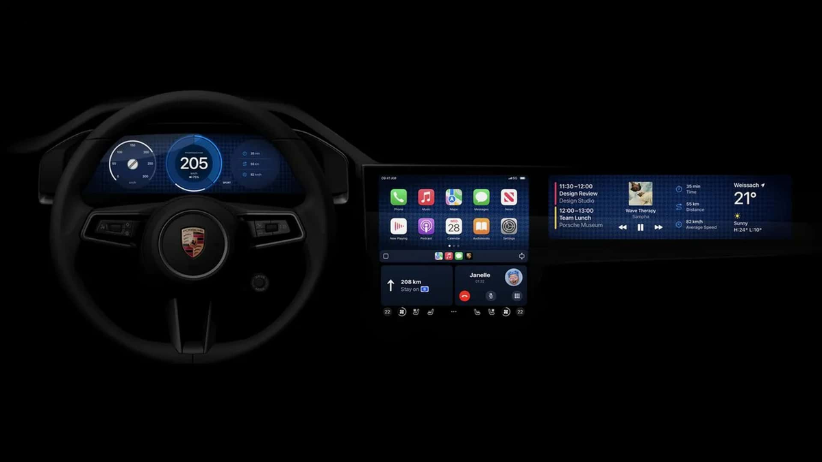 Это Apple CarPlay нового поколения. Porsche и Aston Martin уже показали,  как будет выглядеть система | iXBT.com | Дзен