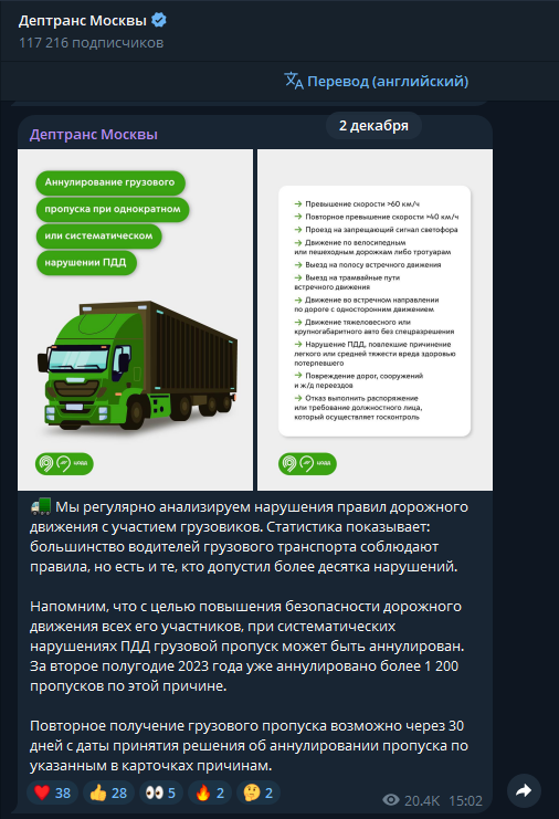 Пропуск в Москву через 30 дней после аннулирования