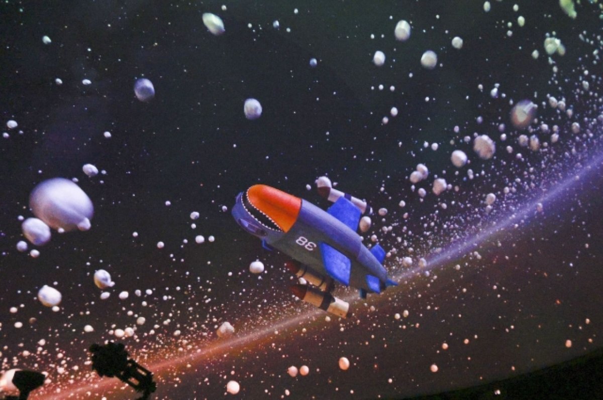    В фильме рассказывает о космическом путешествии медведя Владимира и пингвина Джеймса.