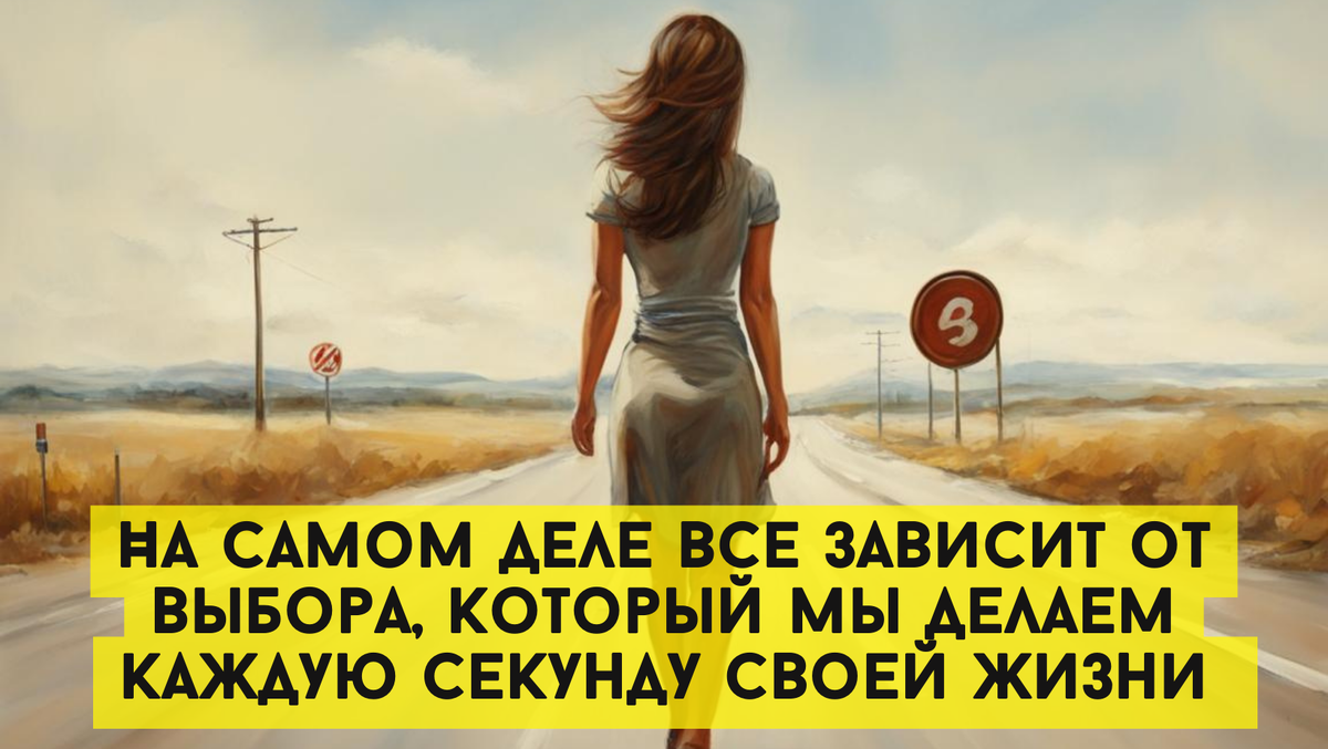 На самом деле все зависит от выбора, который мы делаем каждую секунду своей жизн