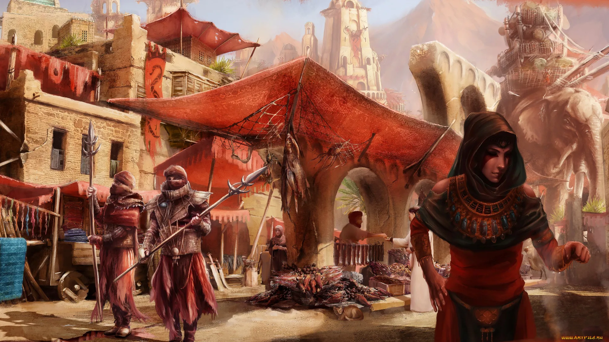 Рынок Умбара (арт DireImpulse, DeviantArt).