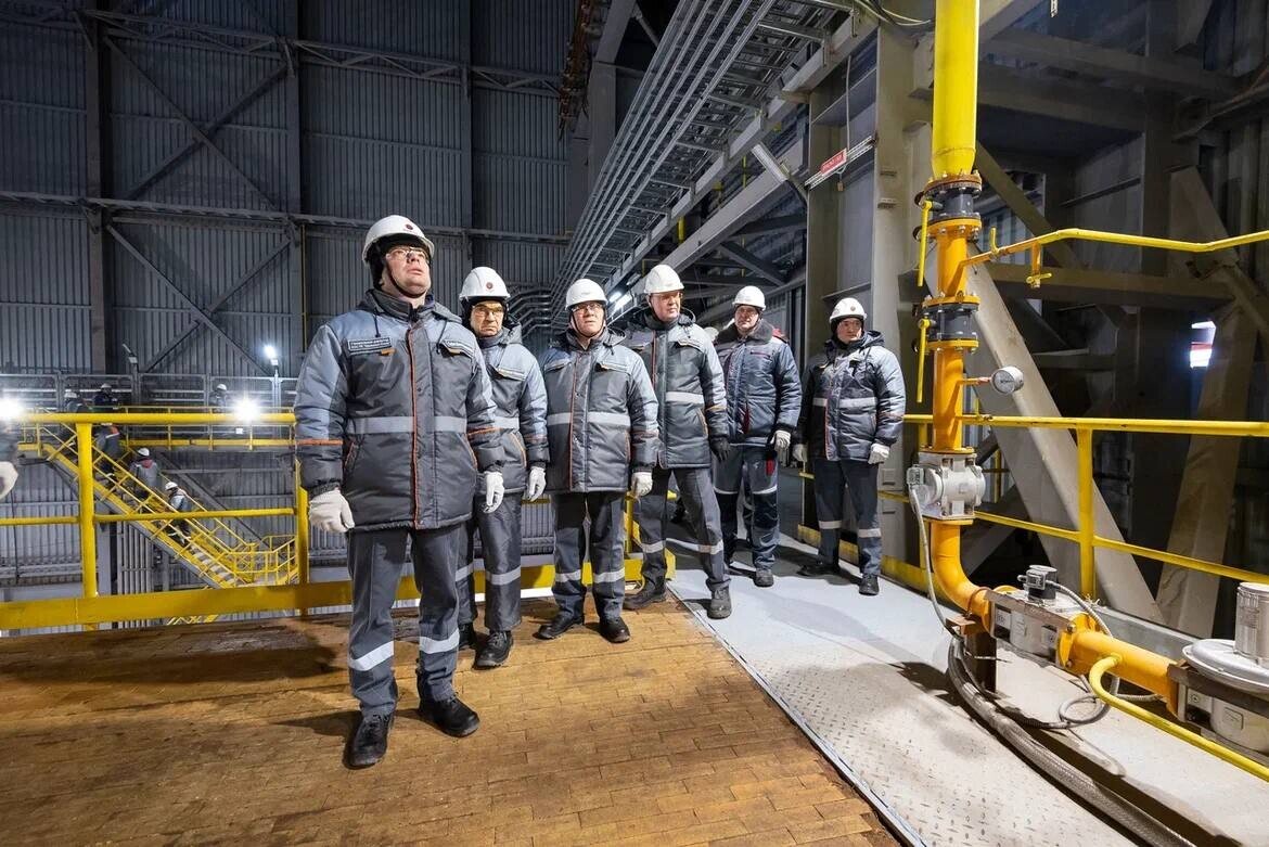 Денис Сафин на комбинате "Уральская Сталь"