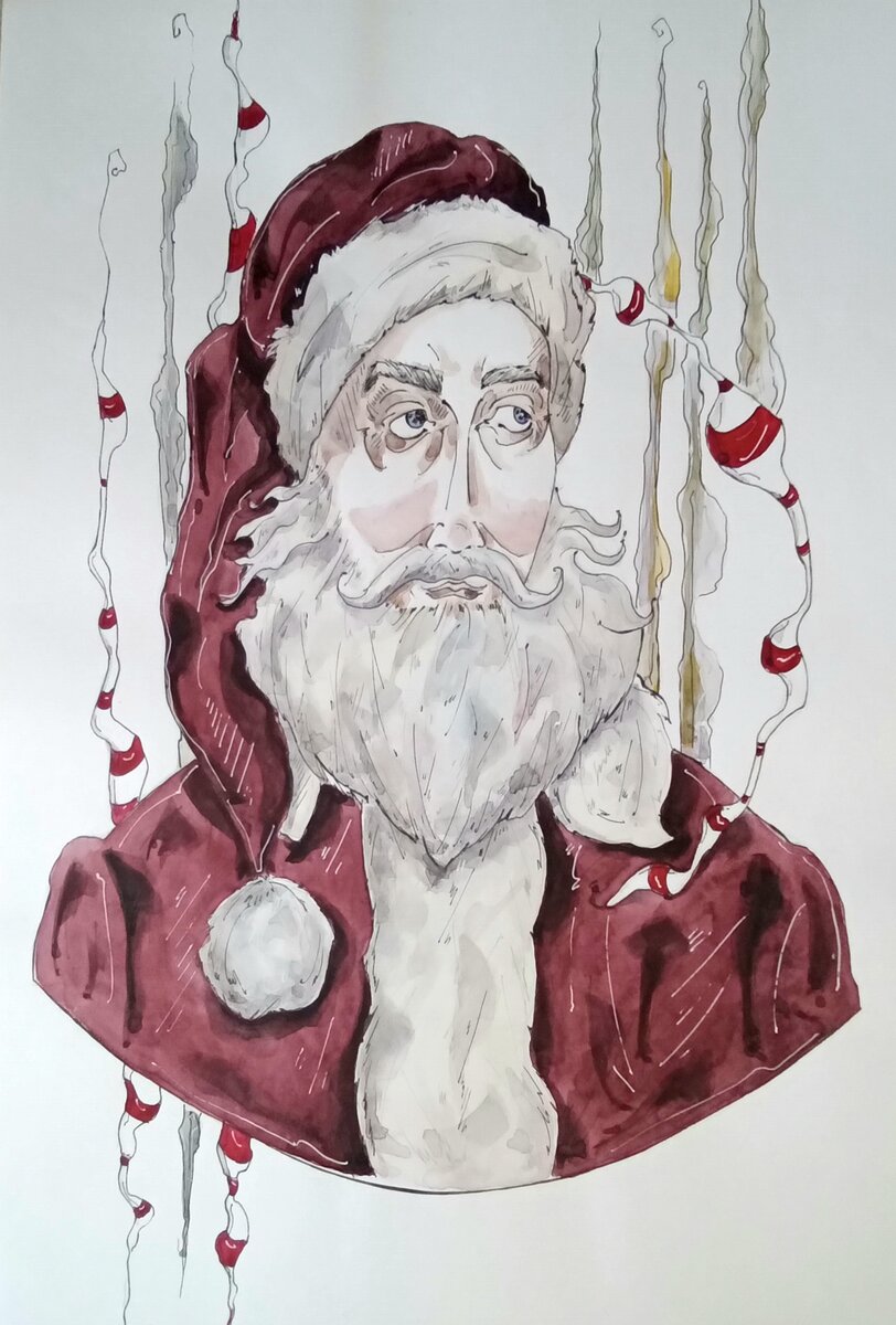 Авторская иллюстрация "Санта Клаус"