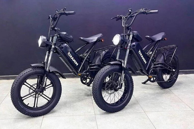 Электровелосипеды Minako Fox на спицах и на литье