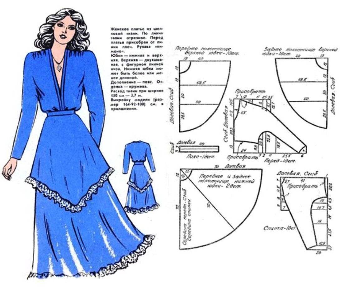 Выкройки платьев для женщин: скачать готовую выкройку платья в натуральную величину, размеры