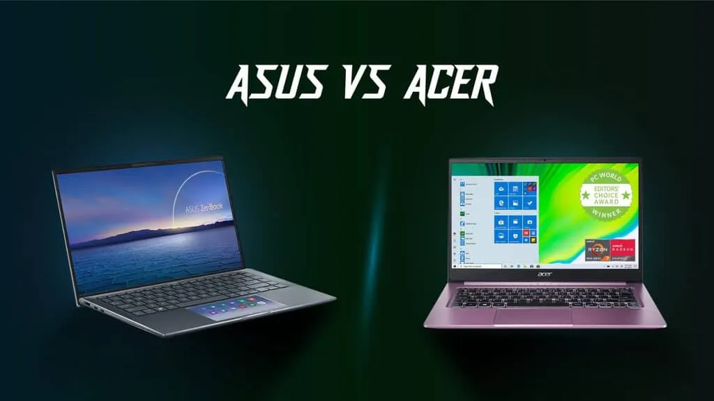    Бренды Asus и Acer похожи высоким уровнем качества, но различаются в деталях и стоимостью. Источник: techspectacle.com