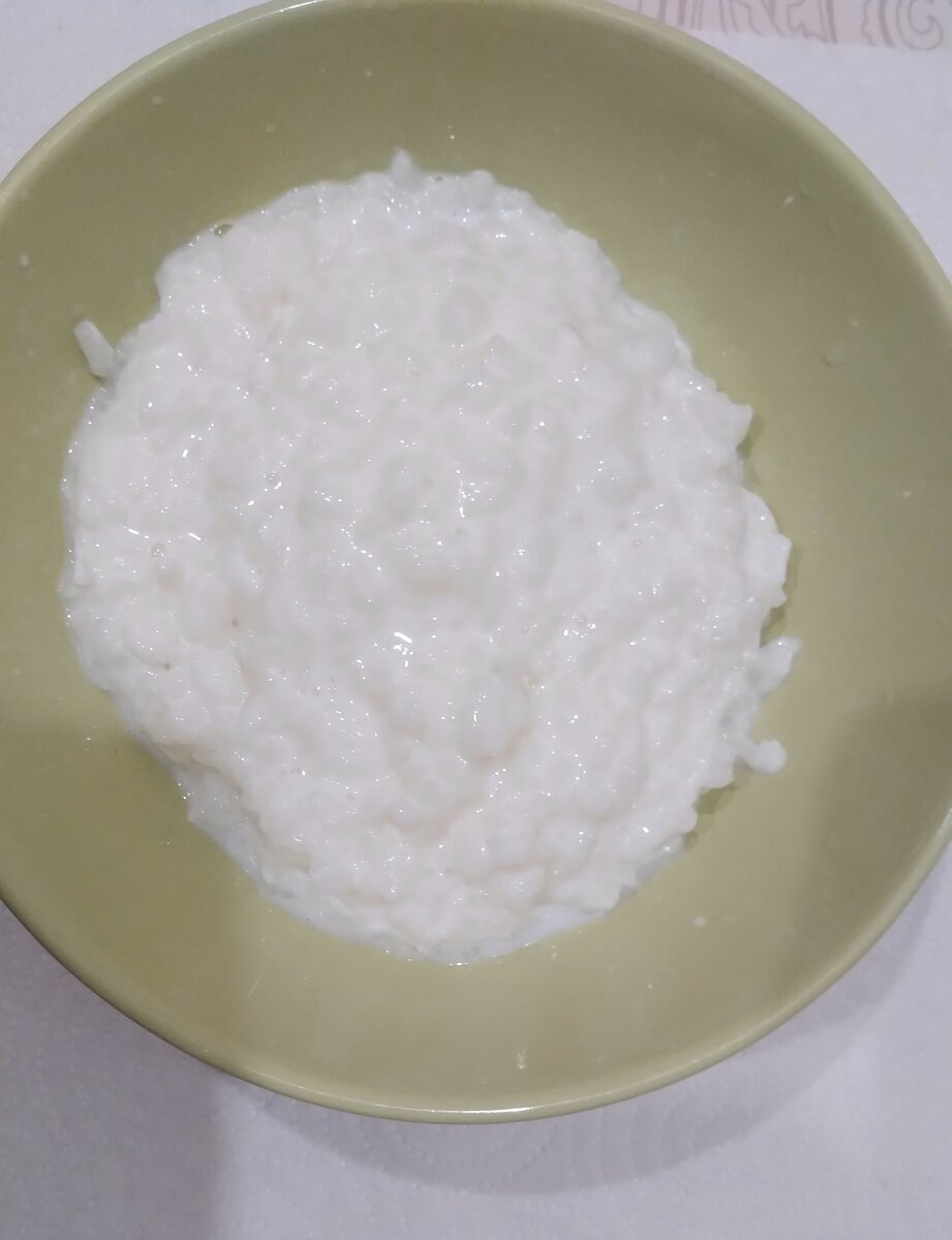 Молочная рисовая каша как в детском саду