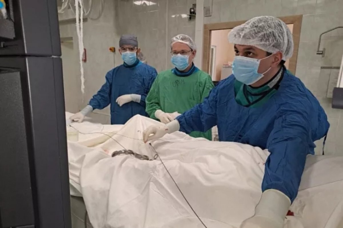    В Новомосковске впервые выполнили уникальную операцию на сосудах