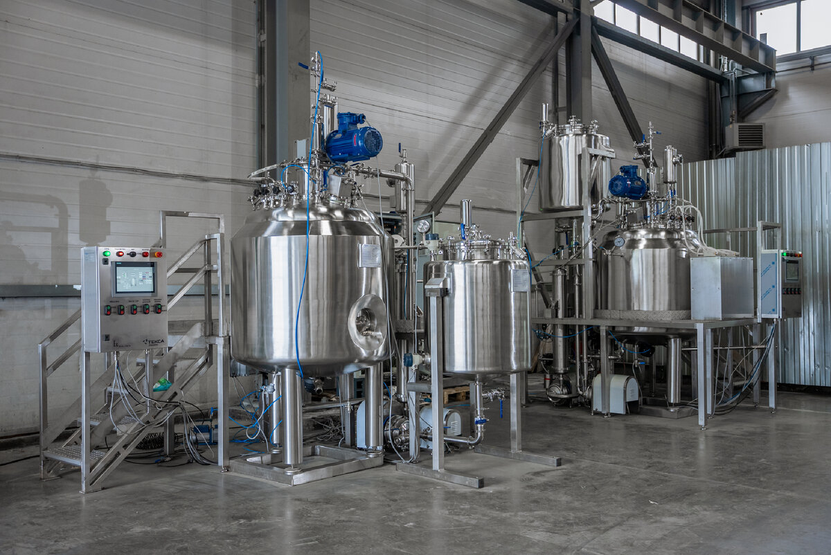 автоматические технологические линии для производства внутри-инъекционных растворов реакторы Текса Химмаш