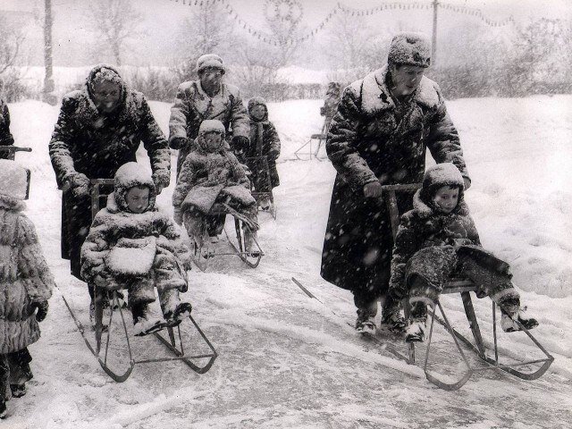 Зима в Москве, 1959 год.
