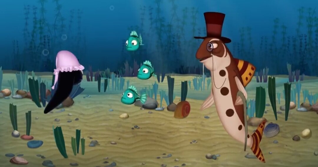 Кадр из серии "Хотим быть рыбками".