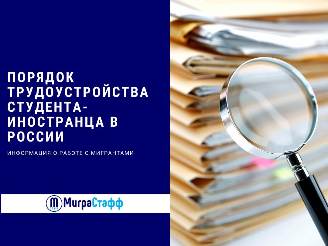 ПОРЯДОК ТРУДОУСТРОЙСТВА СТУДЕНТА-ИНОСТРАНЦА В РОССИИ | МиграСтафф | Дзен