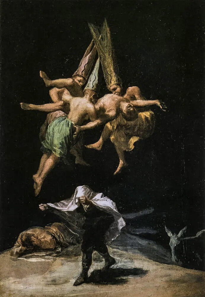 Художник Франсиско Гойя "Полет ведьм"