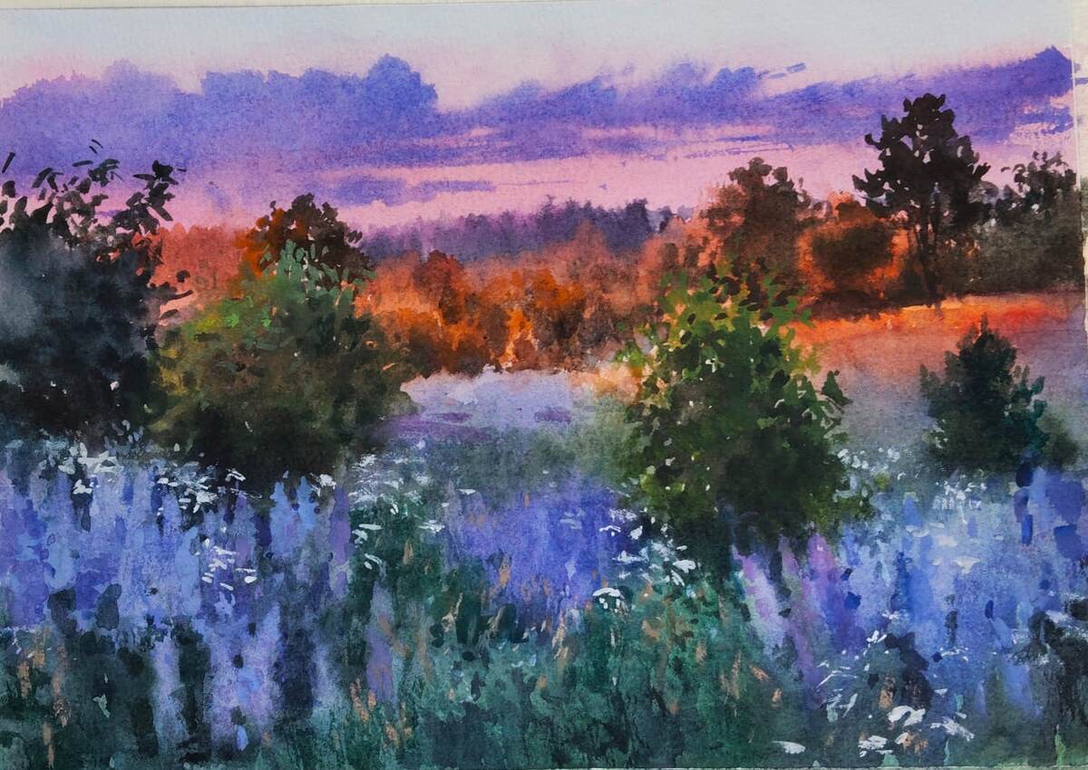 Такую работу планируем нарисовать в прямом эфире с Ольгой Кабаевой 24 мая. Присоединяйтесь!