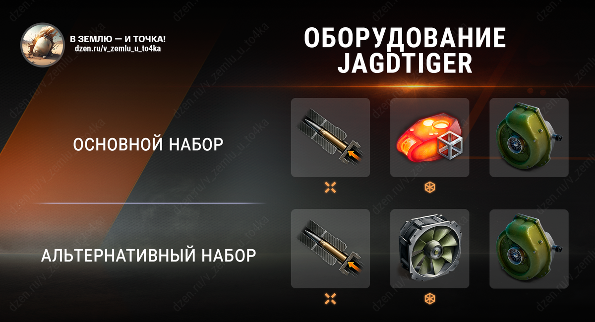 Оборудование для Jagdtiger (World of Tanks / Мир танков)