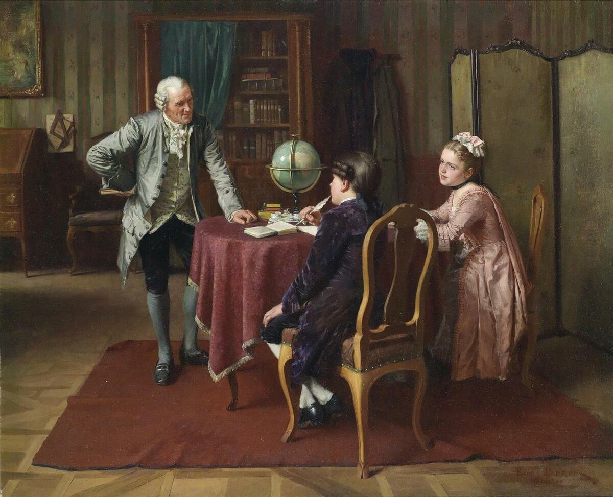 Картина немецкого живописца Эмиля Брака (1860-1905)