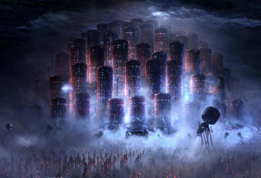 Трилогия «Матрица» (1999 — 2003), режиссёры Лилли и Лана Вачовски, художник-постановщик Оуэн Патерсон.