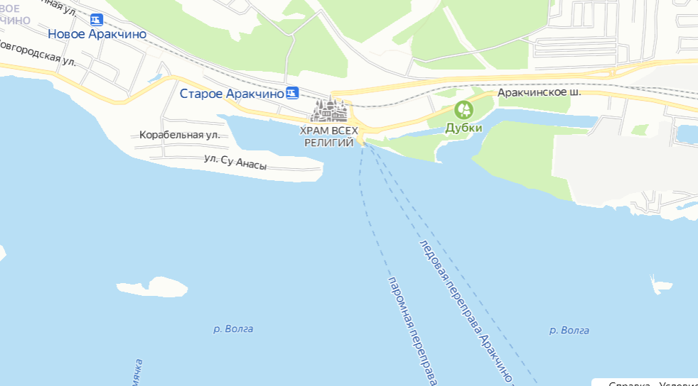 Расположение Храма на карте