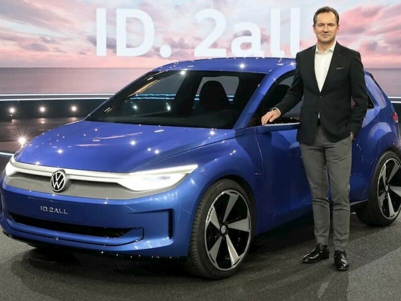    Бюджетный электрокар Volkswagen ID.2 all показали вживую