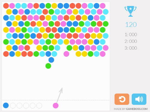 Частицы - простая игра в стиле Bubble Shooter